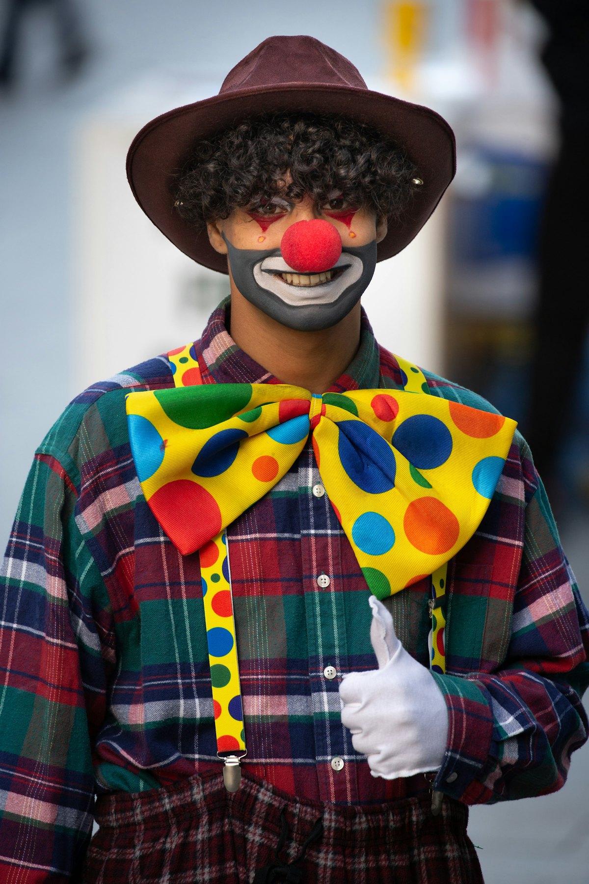 Circus clown performer